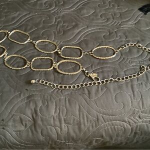 Elegant Gold Chain Link belt with lobster clasp,